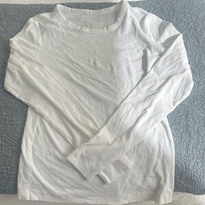 Banana Republic Elegant White Long Sleeve Top